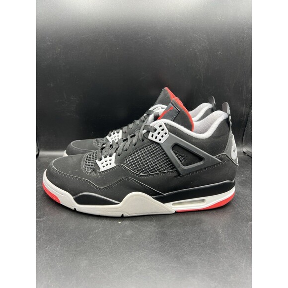 Air Jordan 4 Retro OG \'Bred\' 2019 Men’s Size 13 (308497-060) CLEAN main image 4